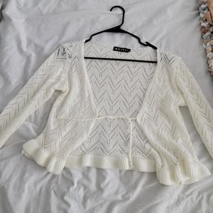 Motel Cutsey white shal cover up